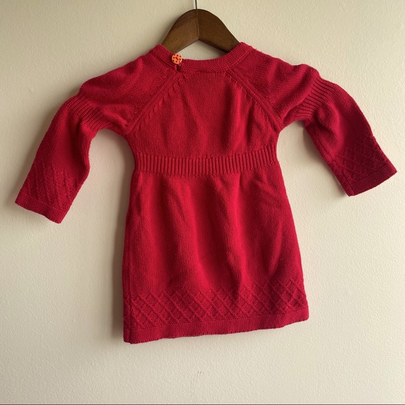 Gagou Tagou Red Knit Dress 24 Months - Picture 2 of 4